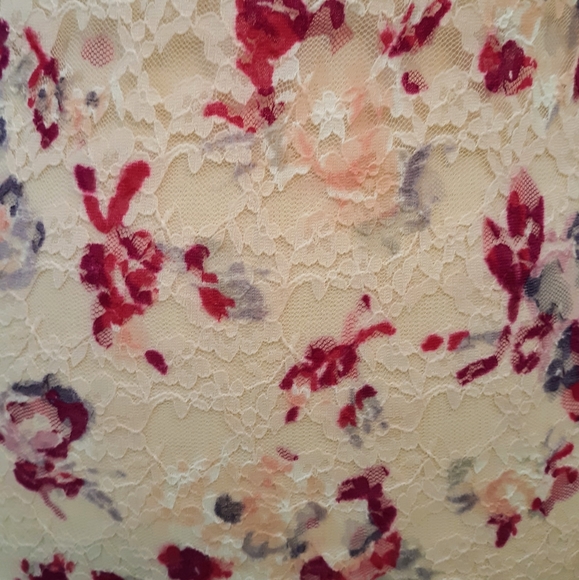 Free people LS floral sheer lace top sz SP *C1 - Picture 4 of 8